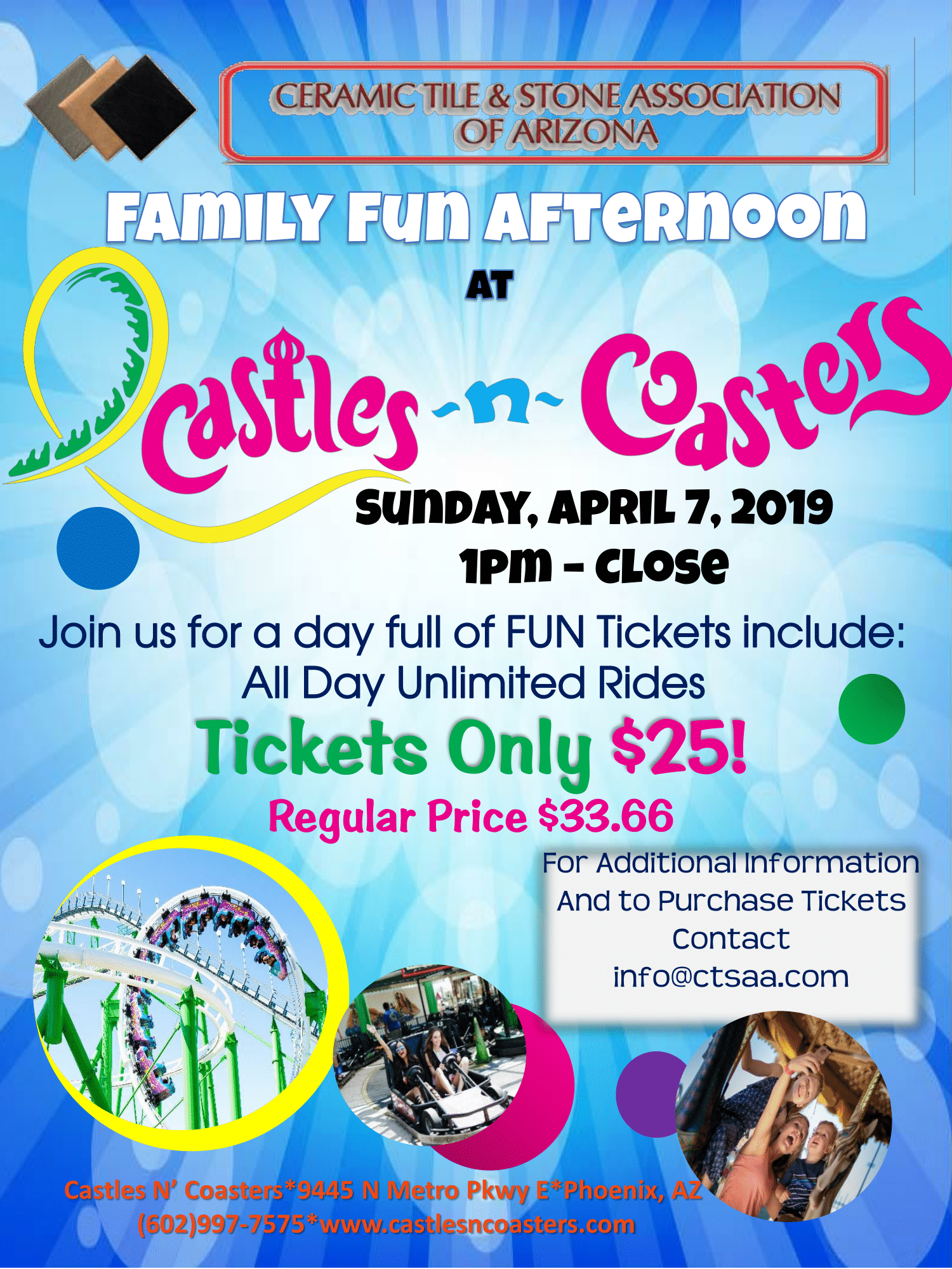 Family Fun Day At Castles & Coasters